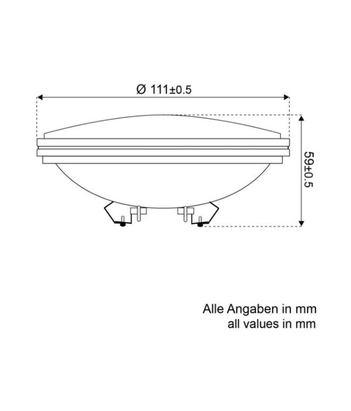 Talamex LED zalinglicht vervangingslamp PAR36 4.5W IP65