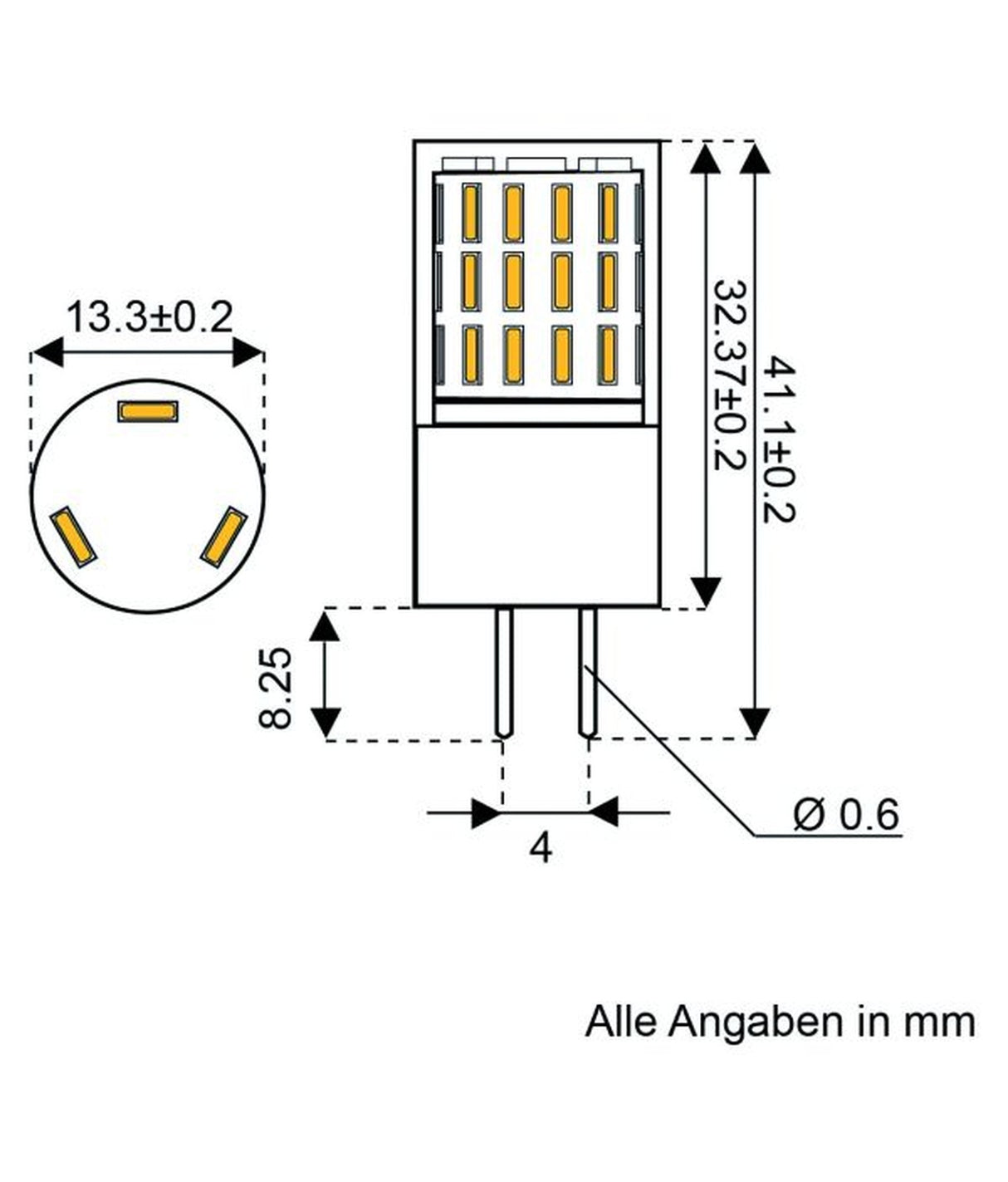 Talamex Lampada a LED LED45 10–30V G4-onder