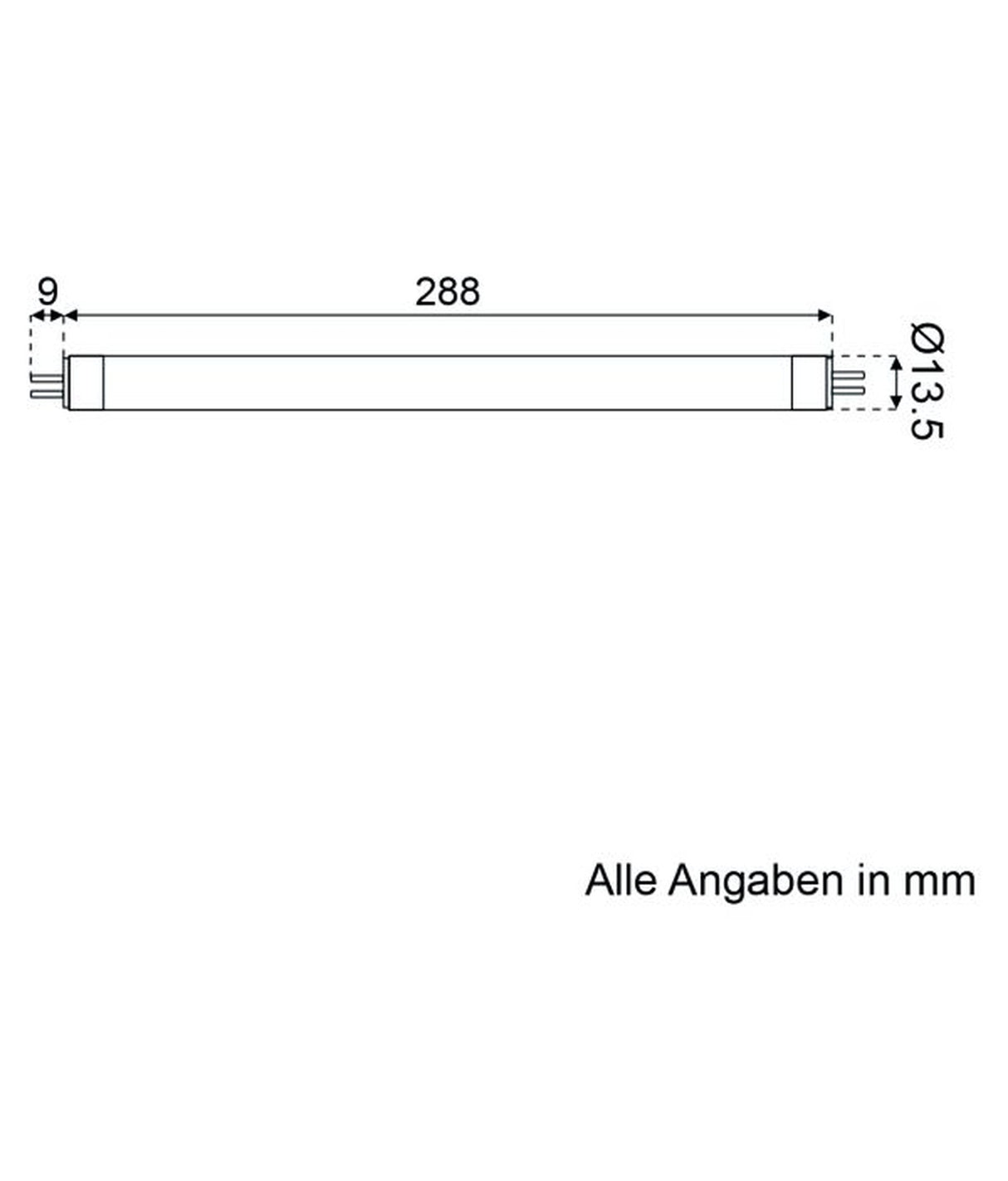 Talamex LED buislamp 30 cm 10-30V 6W 2700K