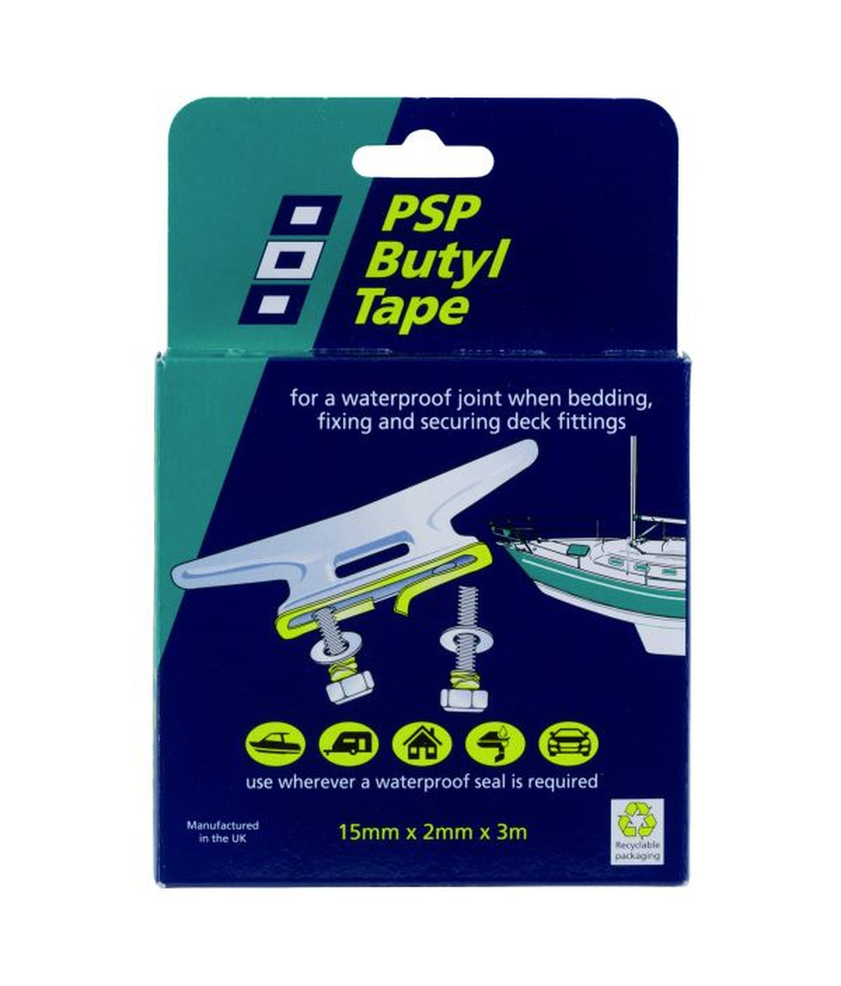 PSP Butyl sealing tape 15x2mm 3m