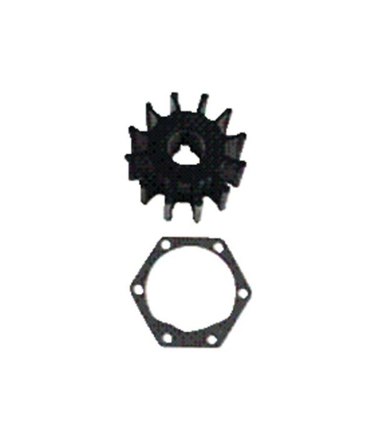 Talamex Neoprene turbine d'embase à entraînement par clavette avec joint, clavette et capuchon