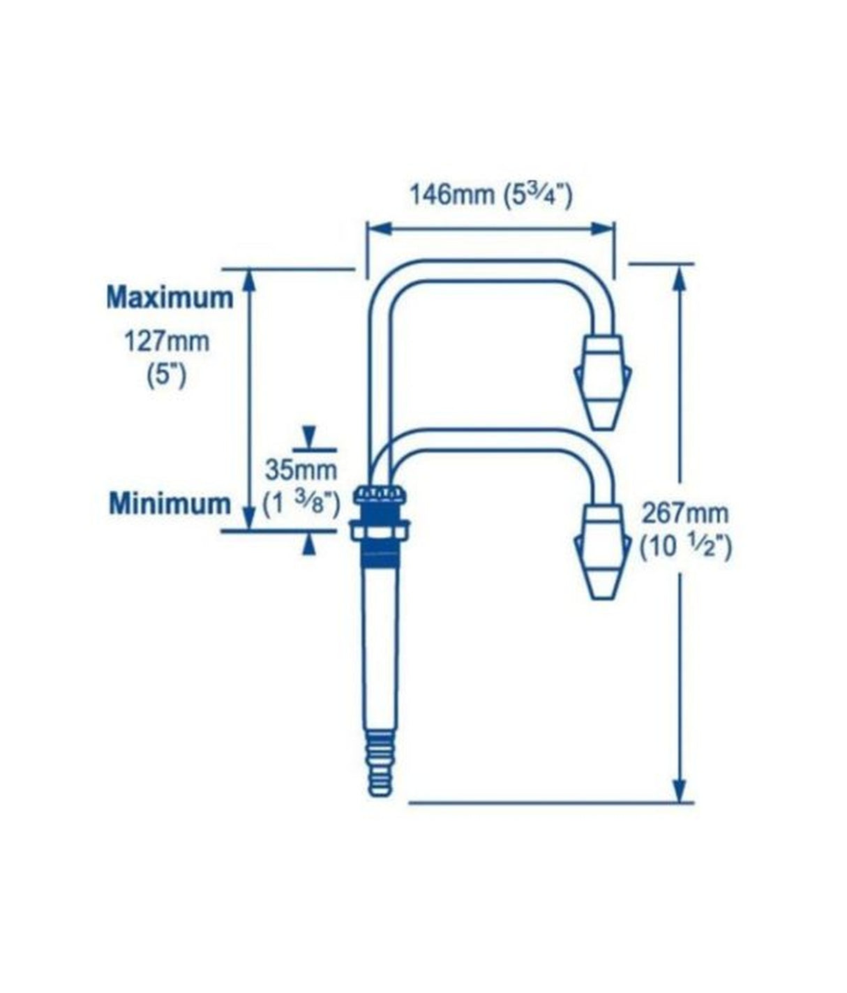 Whale Telescopic spout + tap FT1160