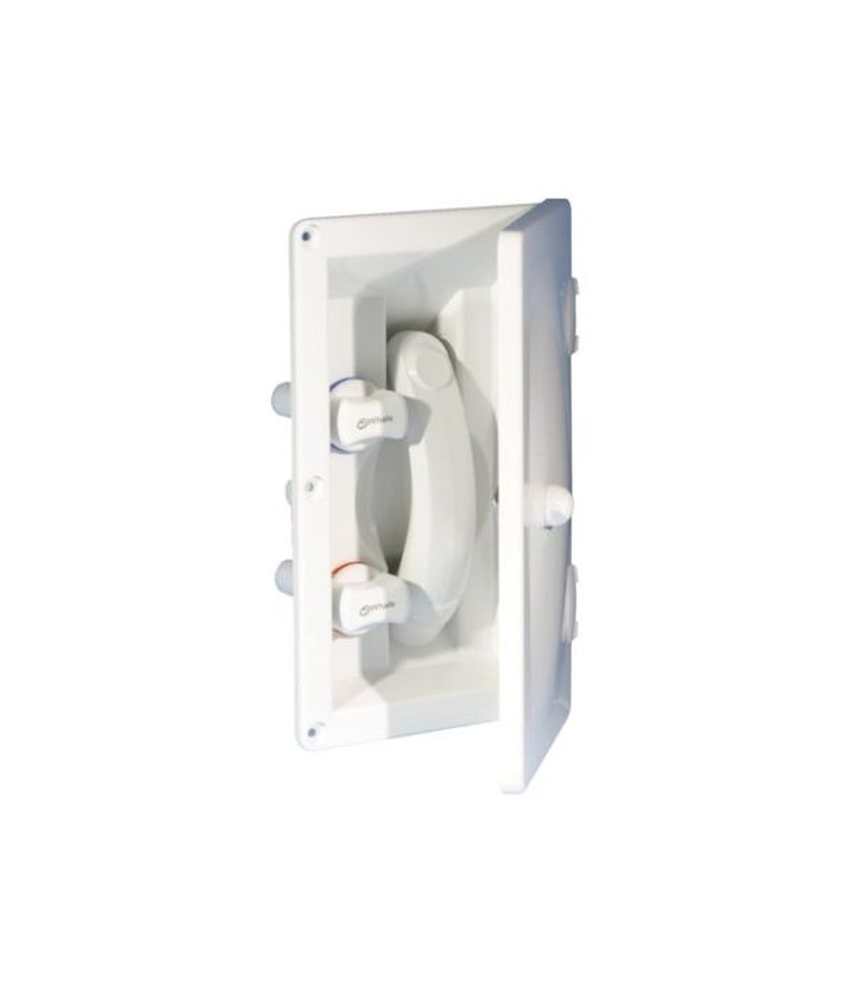 Doccia da incasso Whale RT2658 bianca con porta – doccia esterna per barca