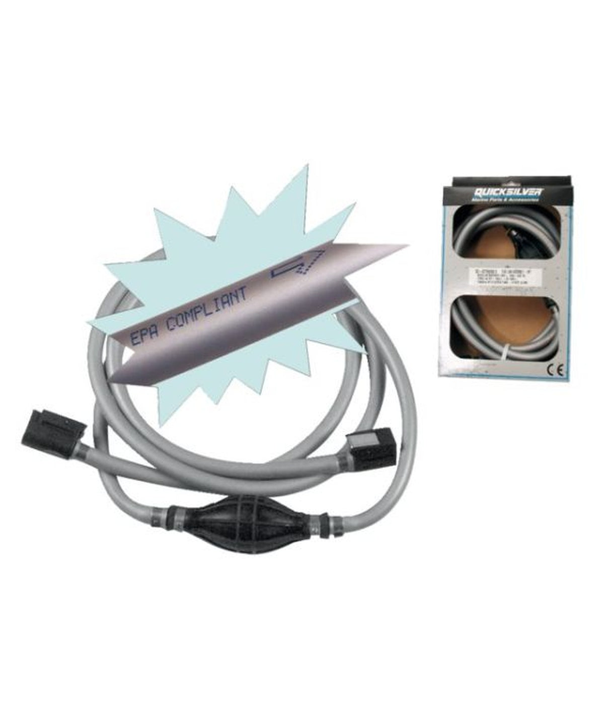 Quicksilver ensemble de tuyaux de carburant 8M0054325 2,44 m – avec pompe d'amorçage