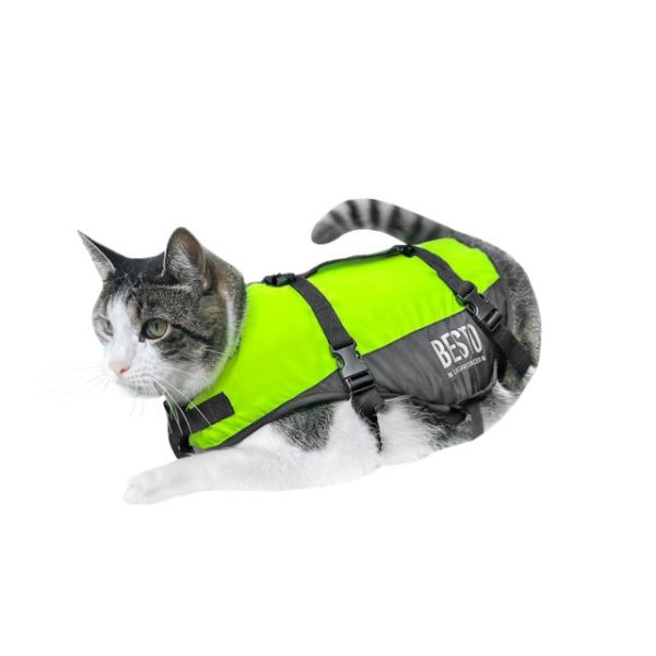Besto Kattenvest Deluxe zwart/geel 7-10 kg