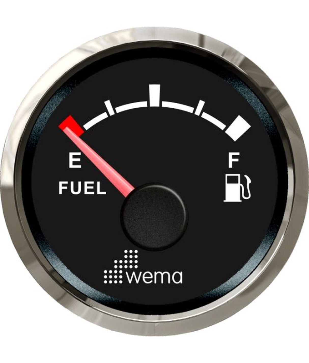 Wema Silver serie tankmeter brandstof NMEA2000 zwart 56 mm