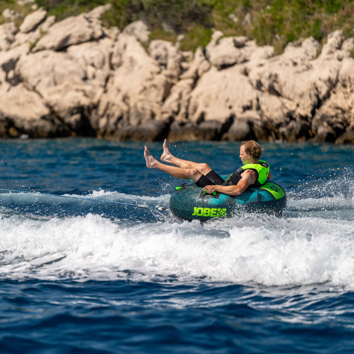 Jobe Hotseat Funtube 1P Bleu Acier