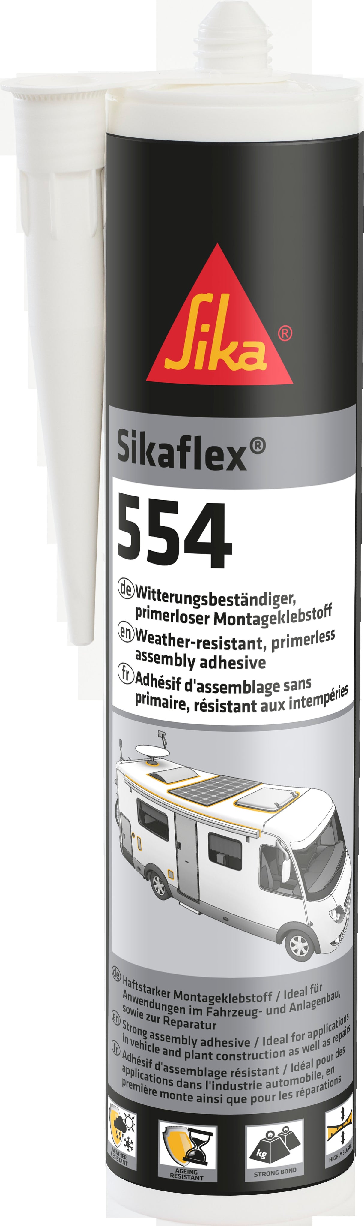 Sikaflex 554 zwart 300ml