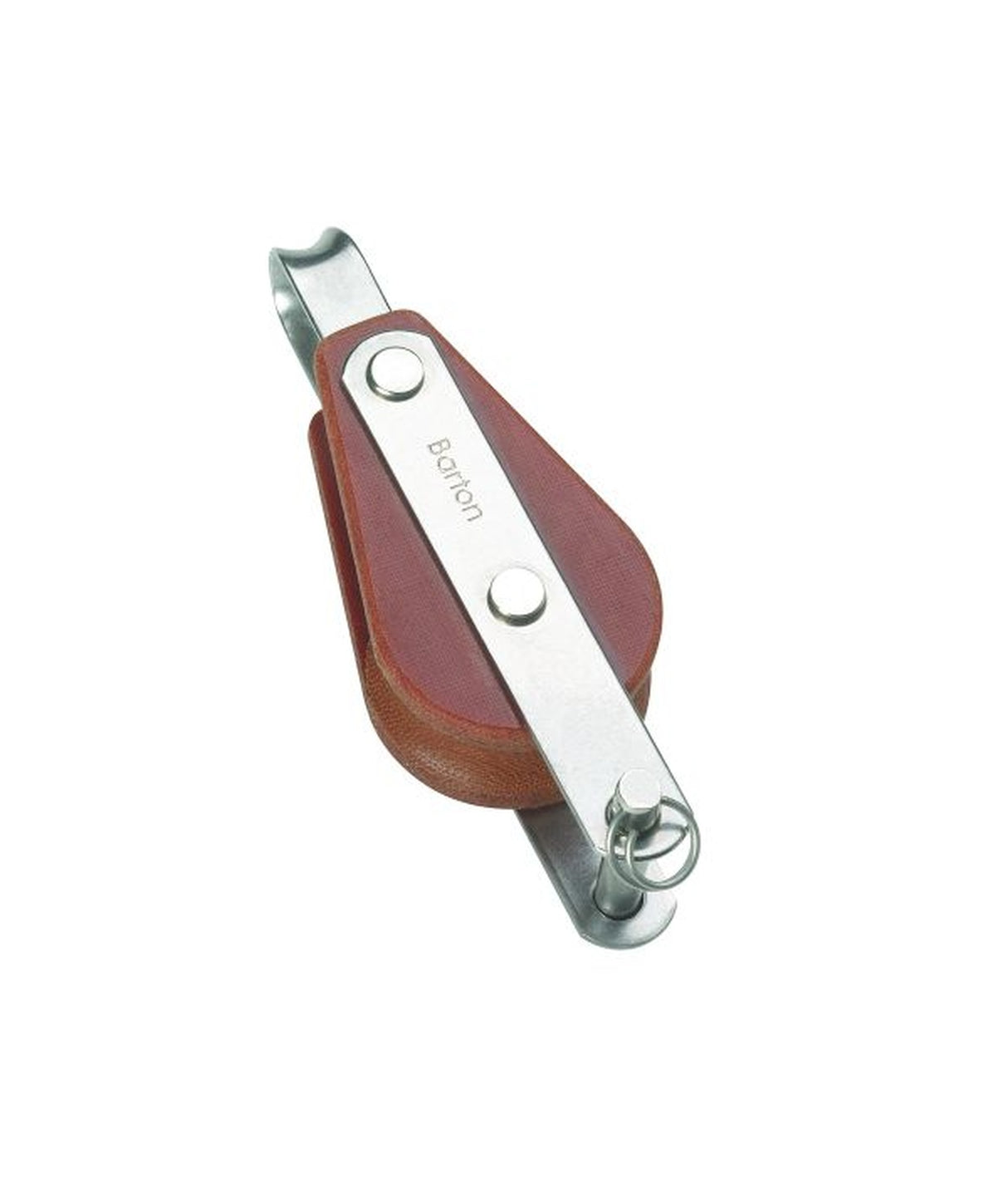 Barton Tufnol Block mit Halterung und Hundsfott 1-scheibig 64mm für Leine 16mm