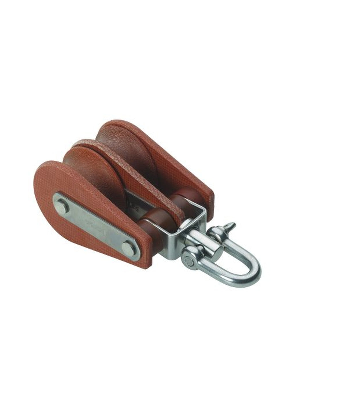 Barton Tufnol block with swivel 2-sheaves 58 mm for 14 mm line