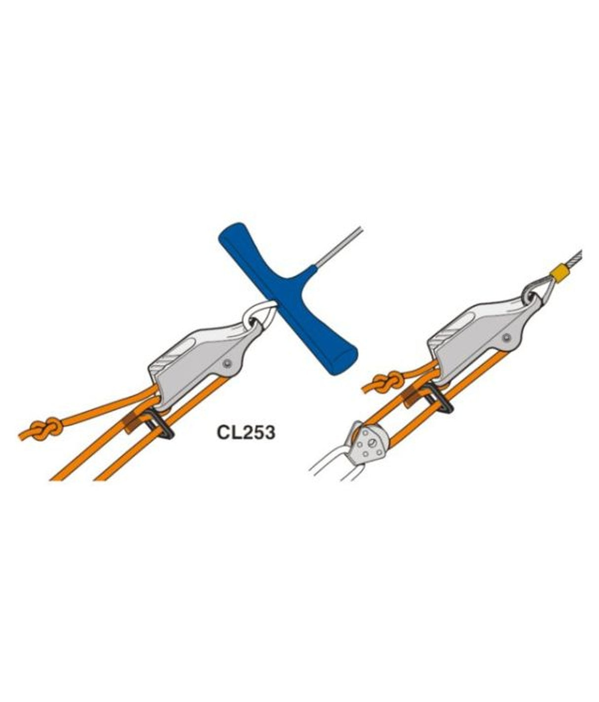 Clamcleat CL253An Aluminium 4-8mm