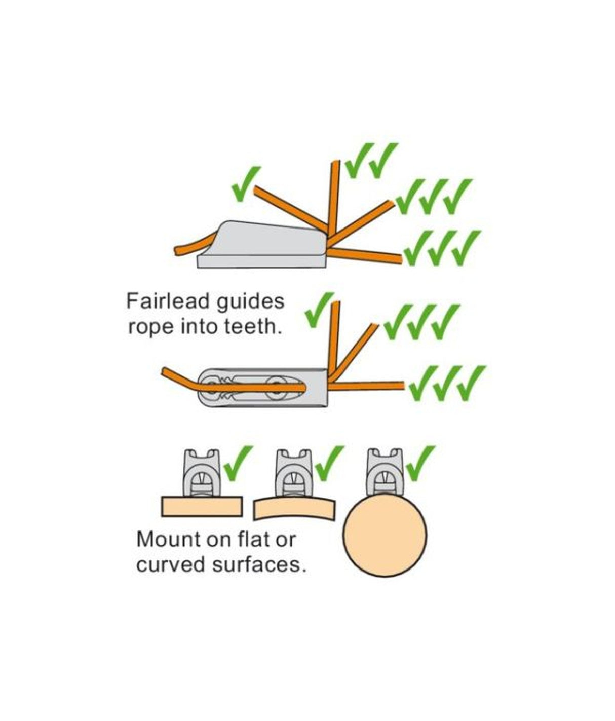 Clamcleat Racing Junior MK2 CL211MK2AN 3–6mm – aluminum