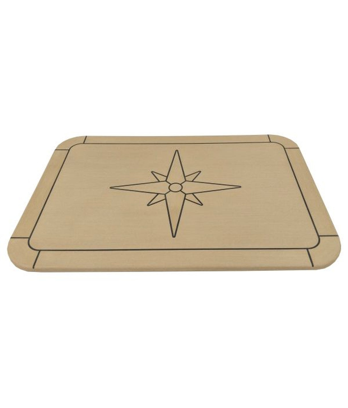 Eude EcoTeak Tischplatte Classic soft 51cm x 75cm – Bootstischplatte