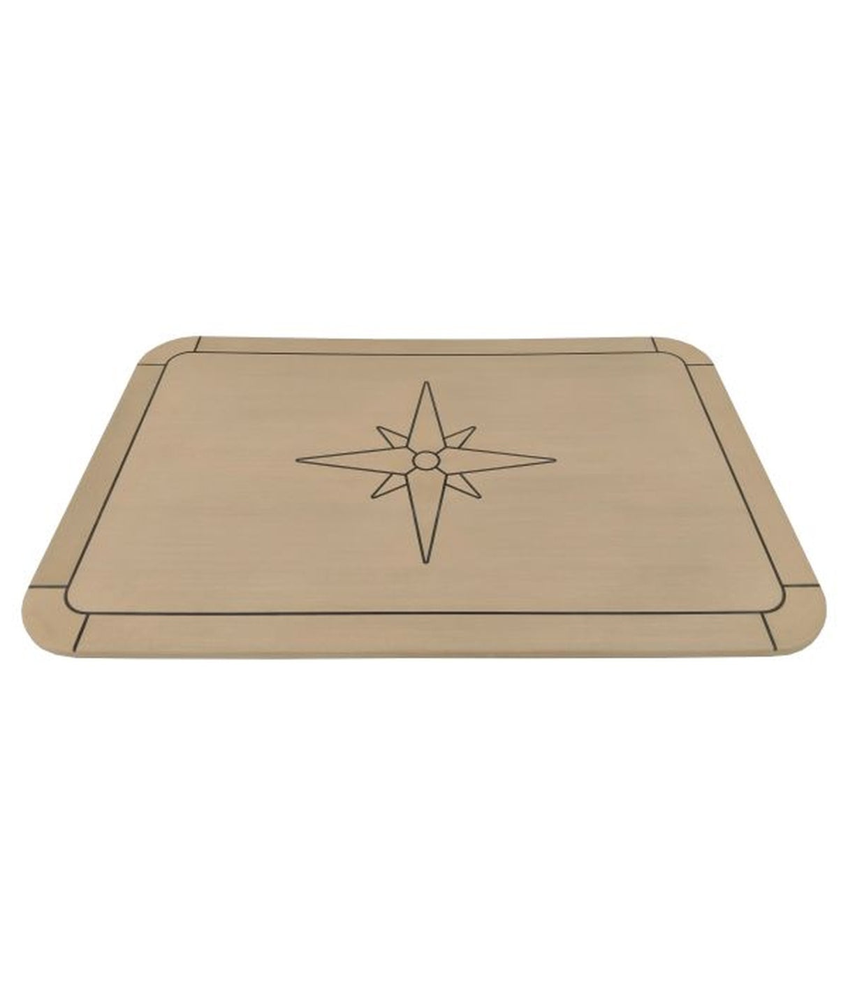 Eude EcoTeak Classic Soft Tischplatte 58 x 90 cm – für Boote