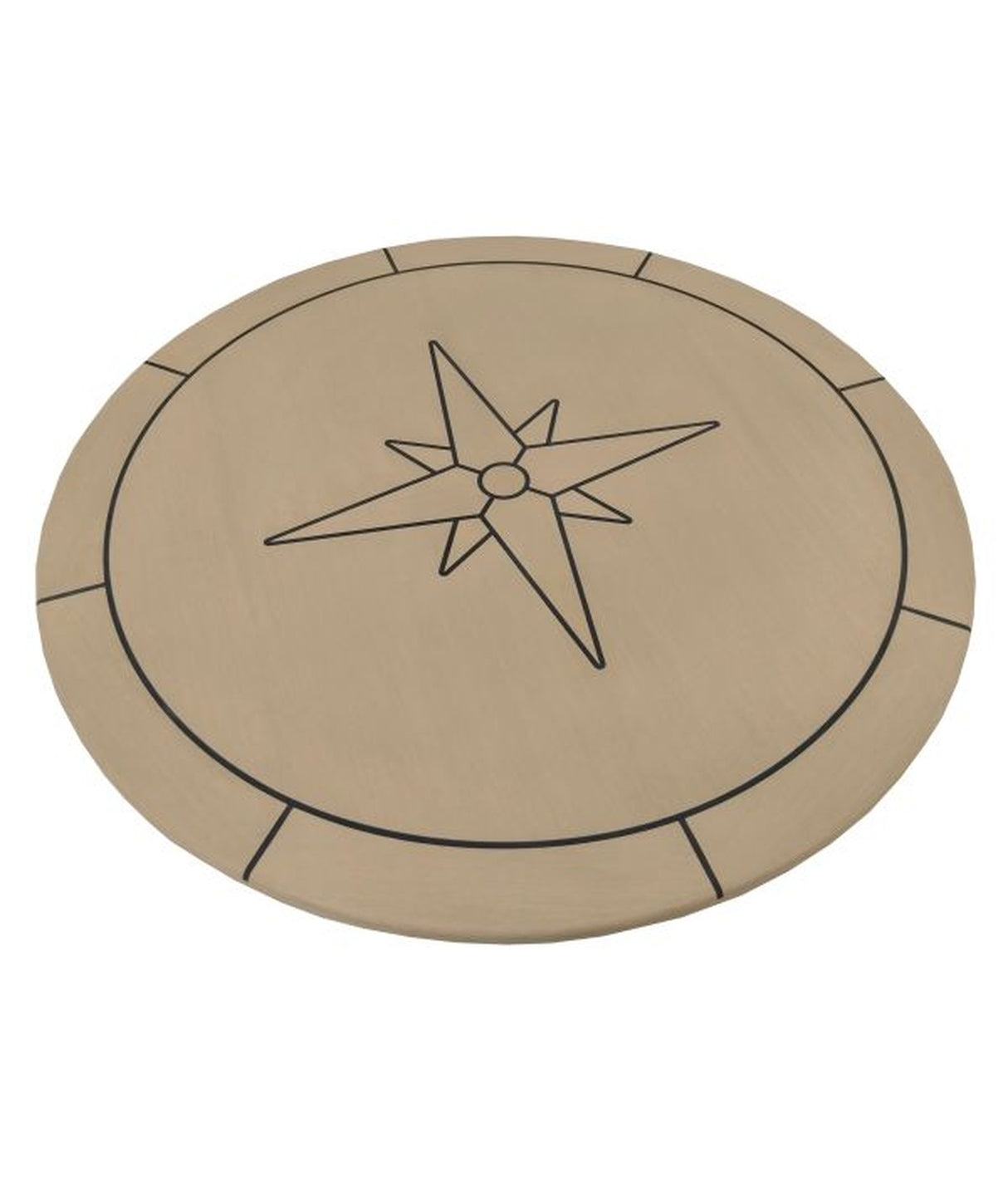 Eude Tafelblad EcoTeak Circle 65cm – weerbestendig voor boten