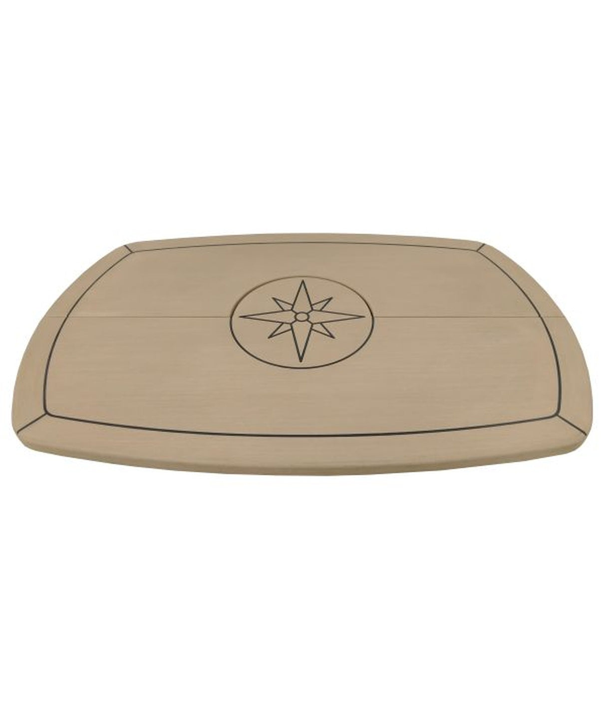 Eude Klappbare Öko-Teak-Tischplatte 61 cm x 94 cm – für Boote