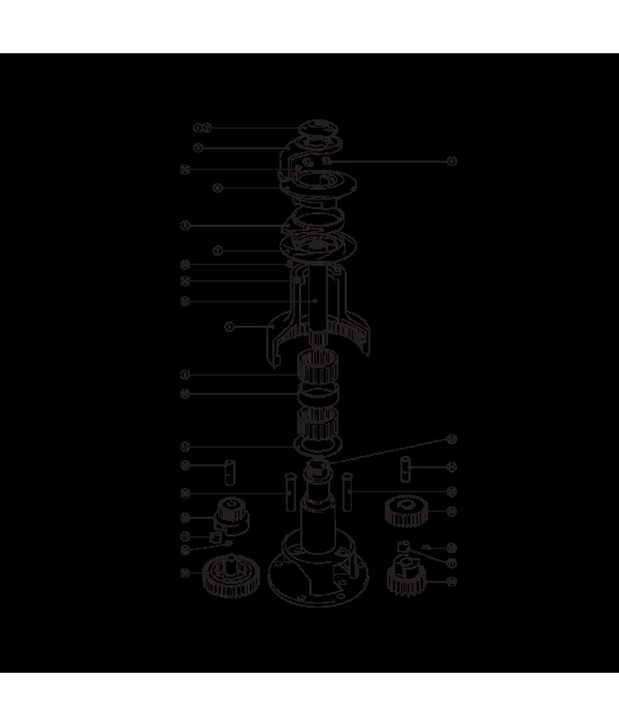 Lewmar Drum bearing kit 48000456 34pcs/40pcs EVO ST40