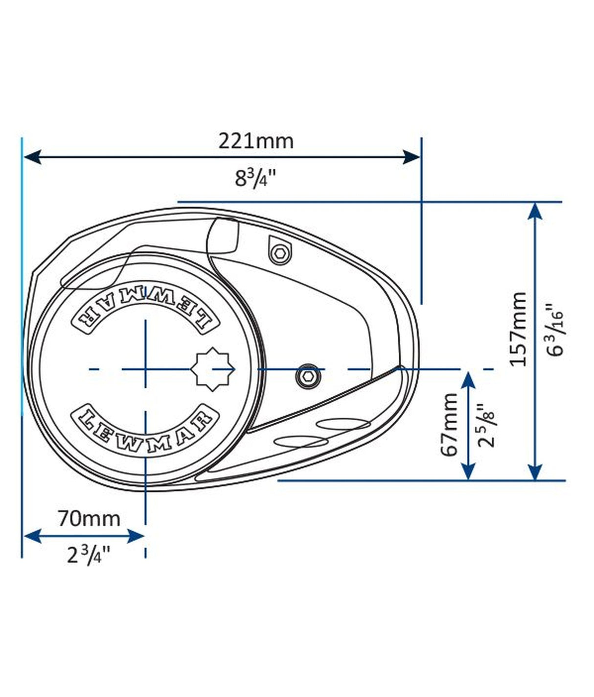 Lewmar Ankerlier V3 Go FF 12V 6672211108-139 002 kit