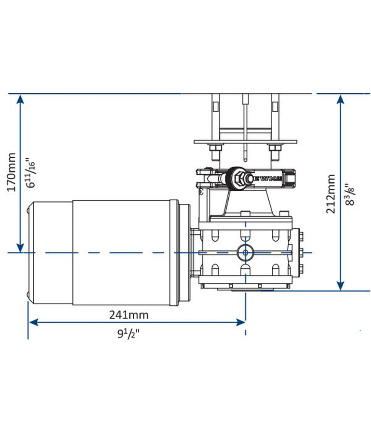 Lewmar Ankerlier V1 12V 6671011698-138 001 – Manual Override en FastFit