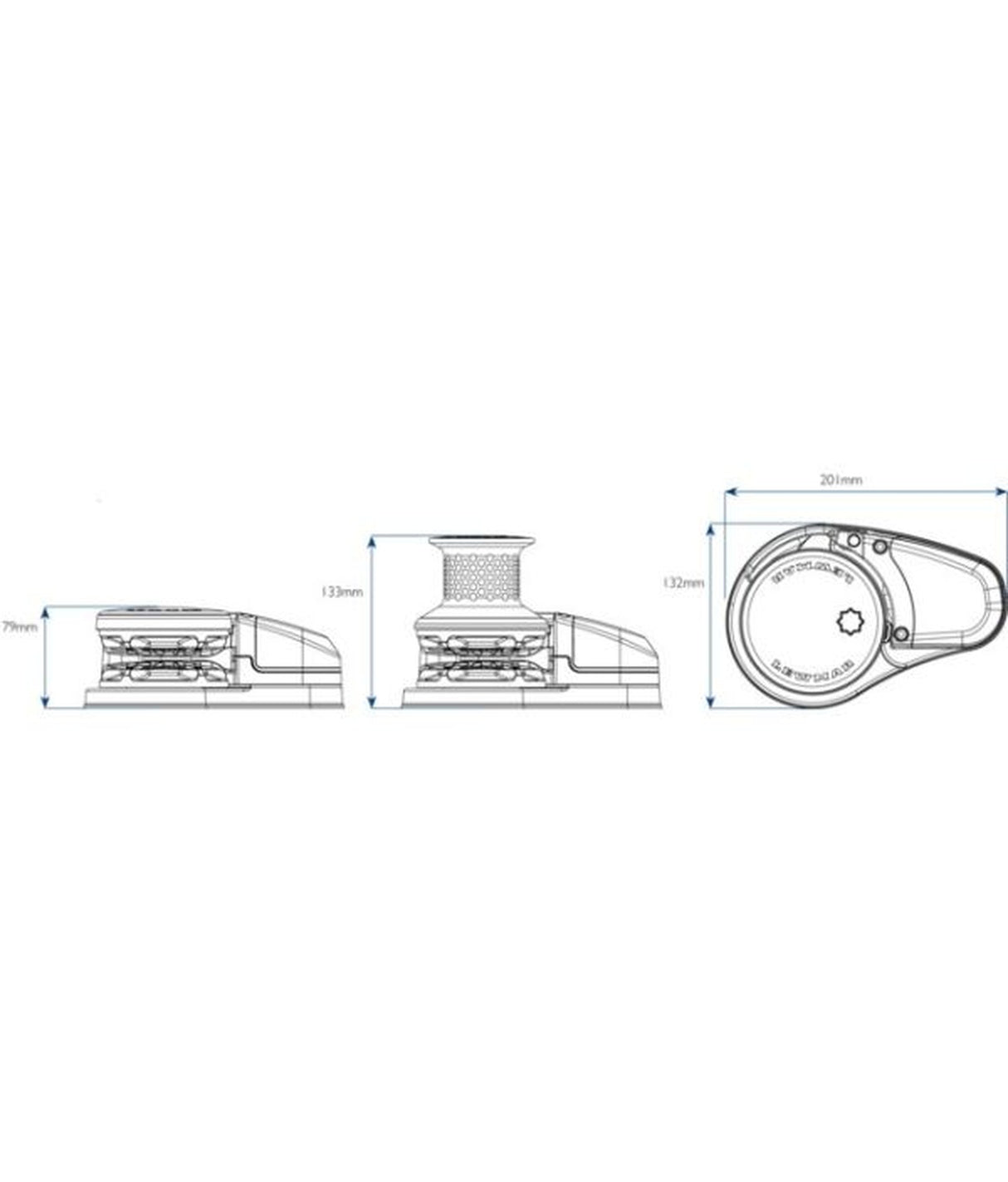 Lewmar VX1 vertikale Ankerwinde GO 8 mm 12V 69100023 – 500W
