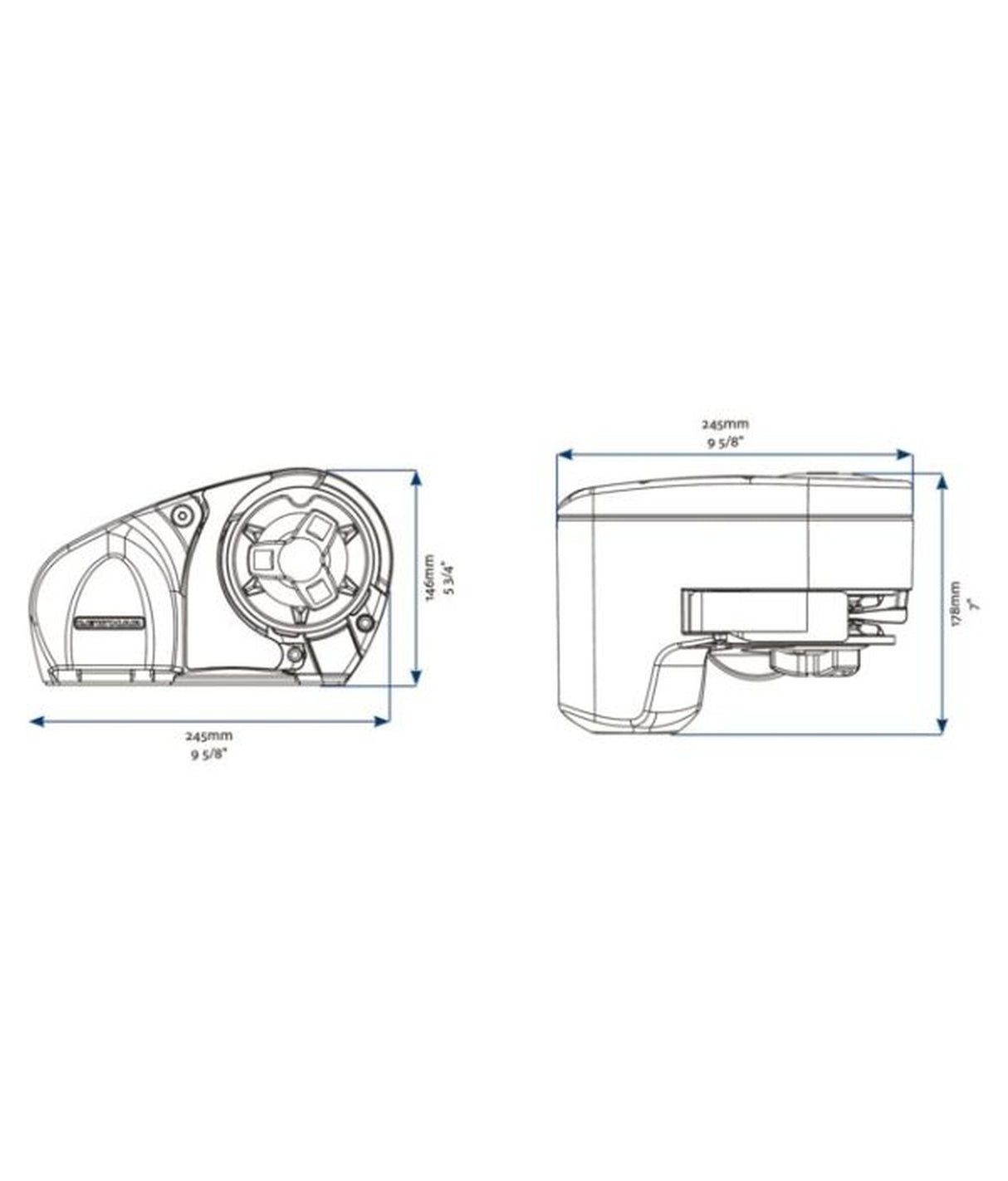 Lewmar Pro-Fish 1000 ancla cabrestante 8 mm kit 6656411198-311 – caída libre