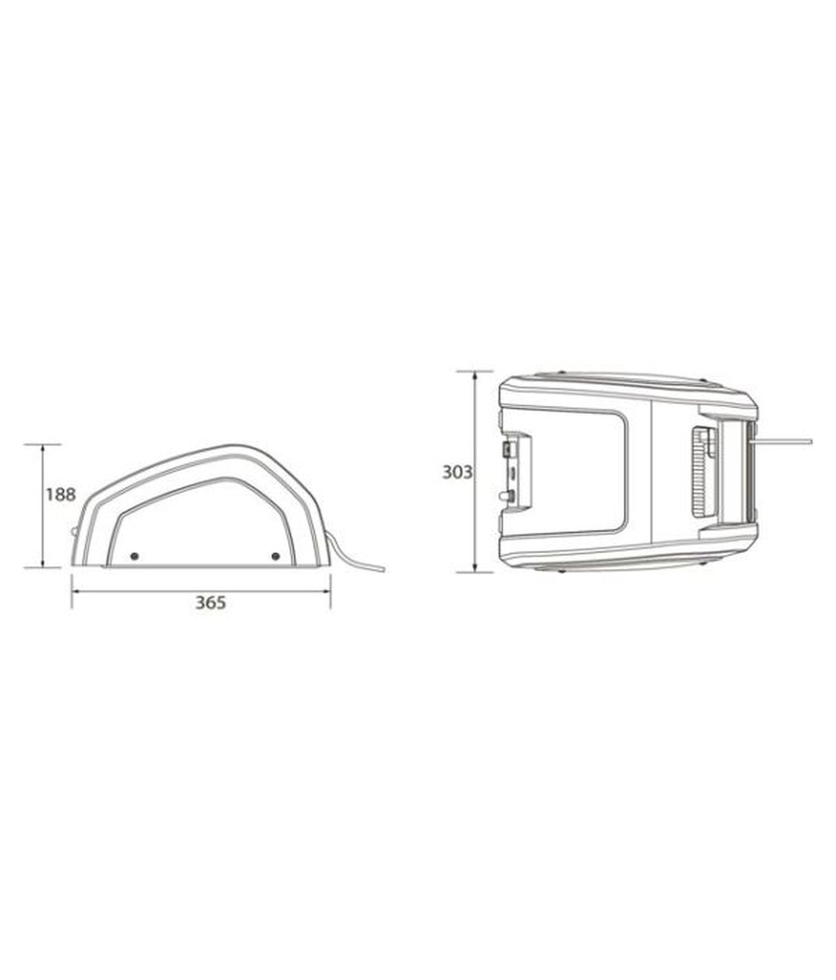 Lewmar CRW400 guindeau captif 66910441 – pour bateaux jusqu'à 30ft