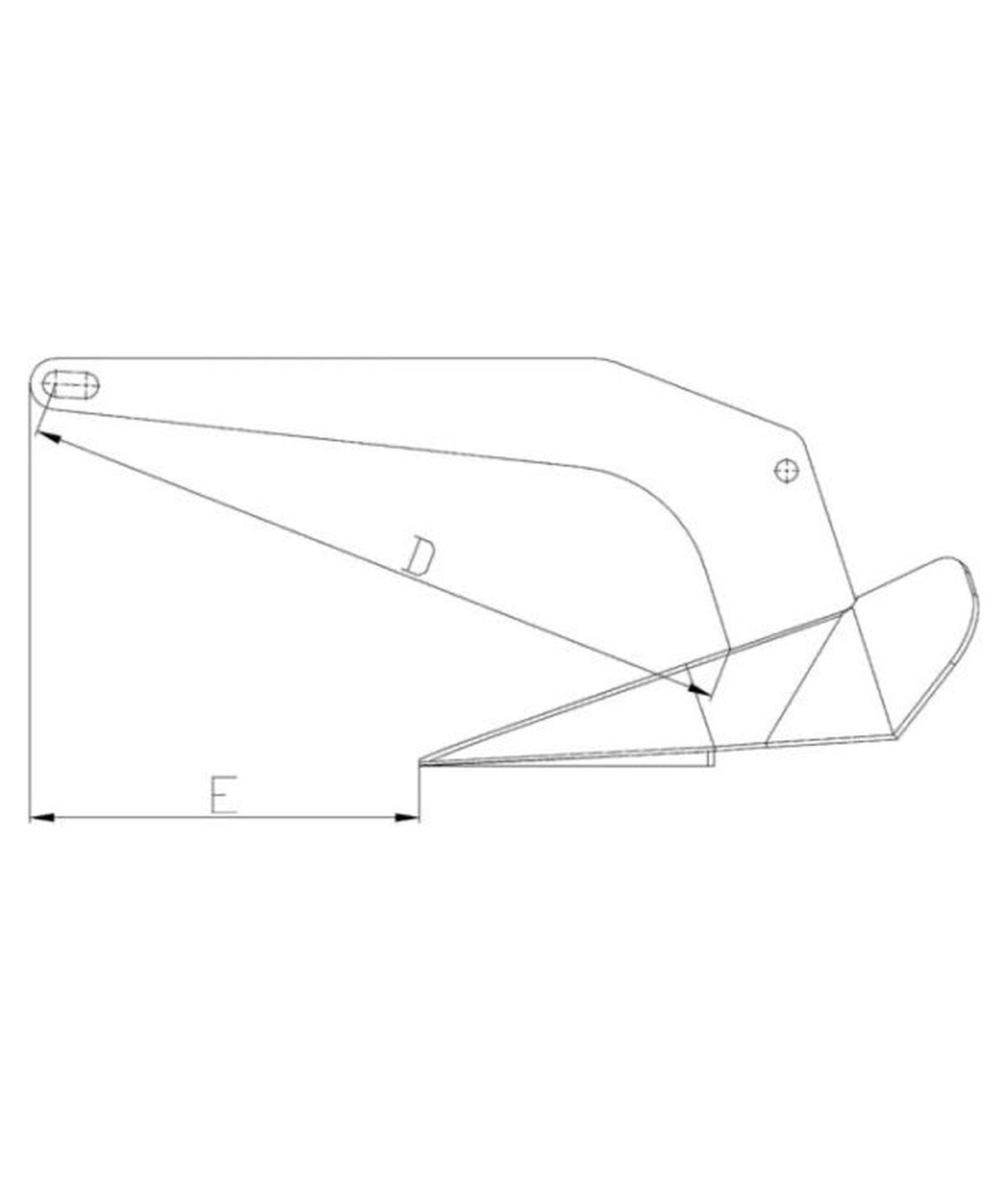 Talamex DC anker 16 kg/35 lb – gegalvaniseerde uitvoering