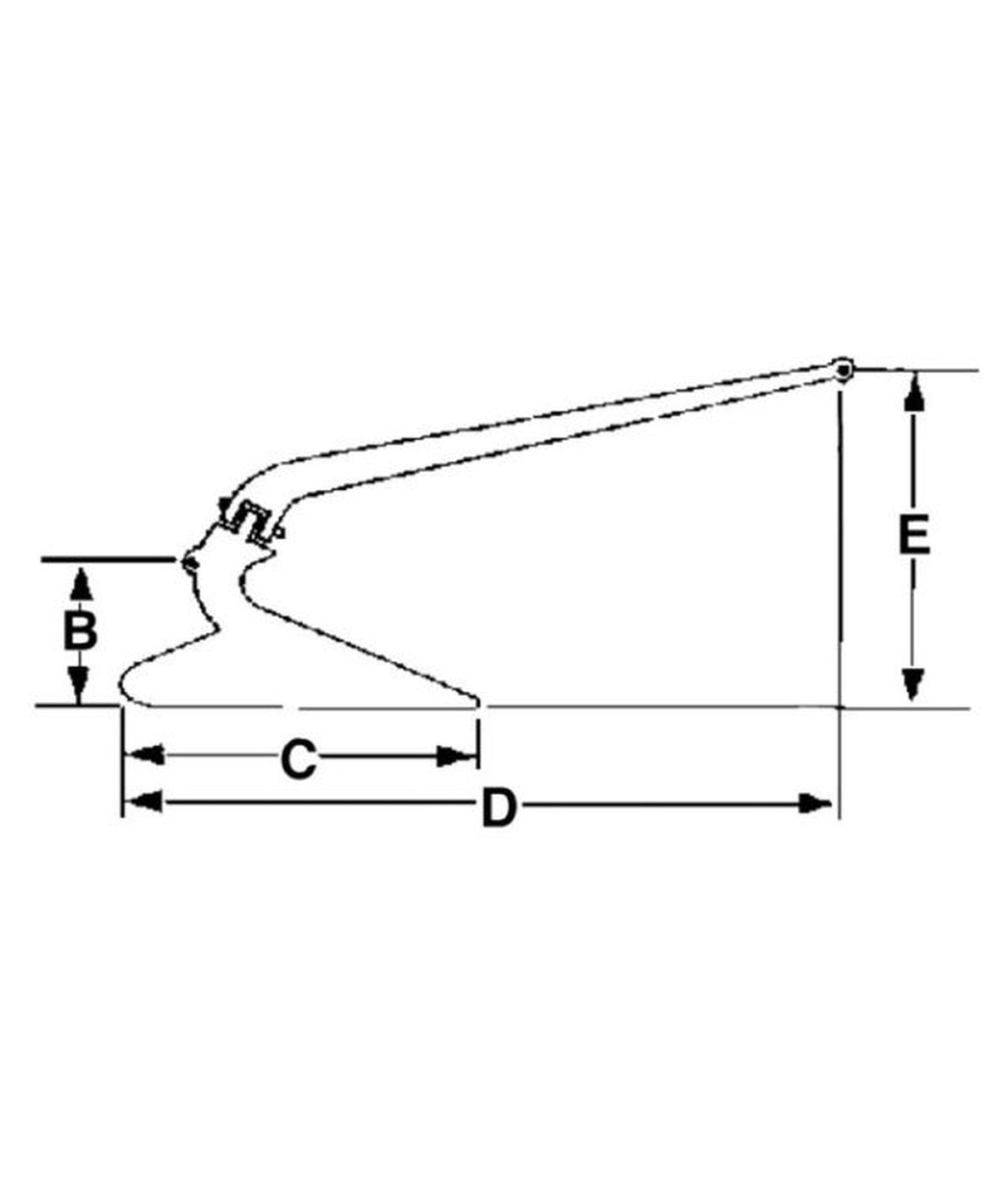 Talamex Ploughshare anchor 9 kg – galvanized steel