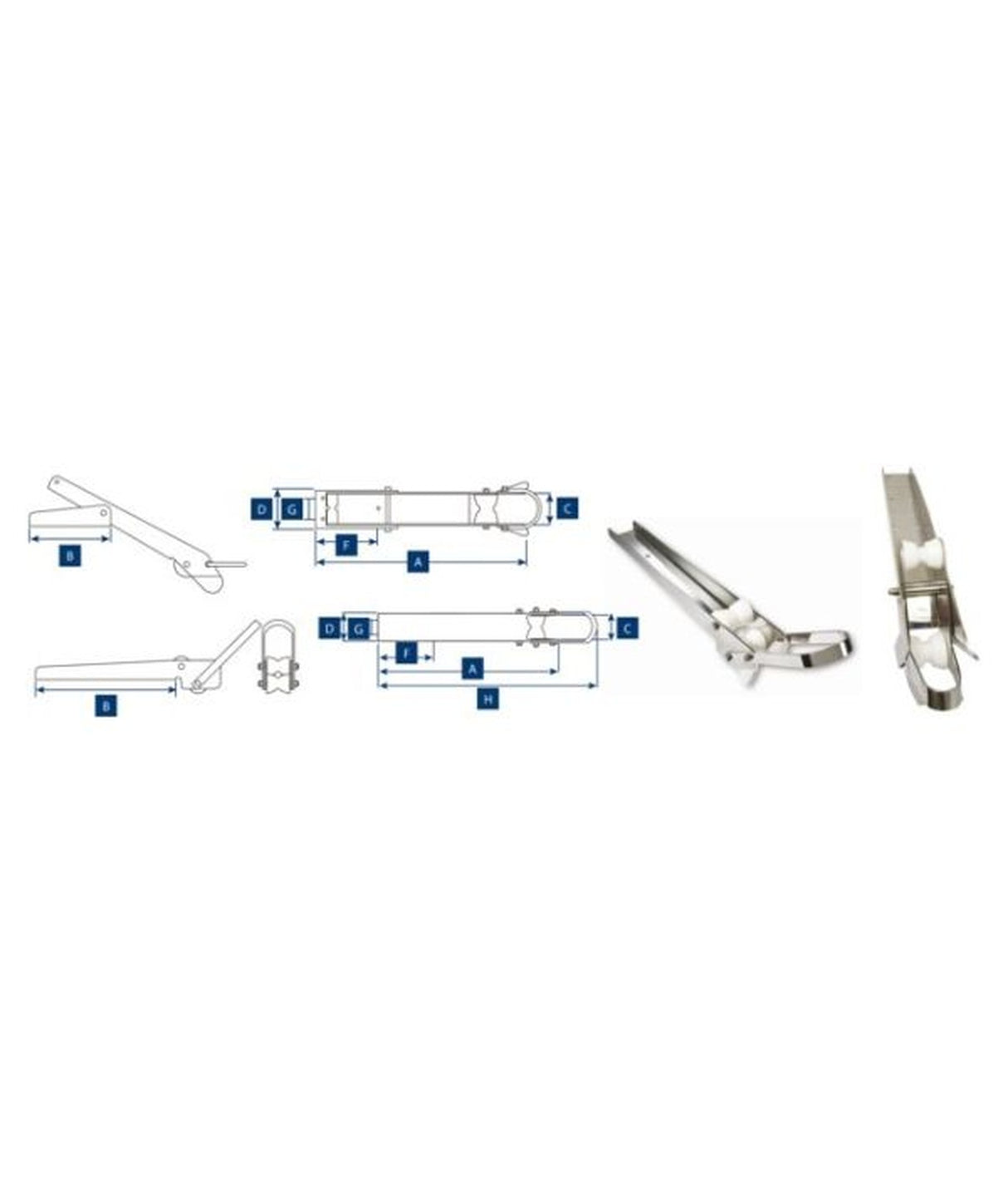 Lewmar Bow Roller 66840008 7–16 kg – for Delta and DTX anchors