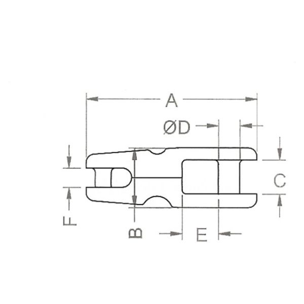 Kong ankerkettingverbinder RVS 6-8 mm
