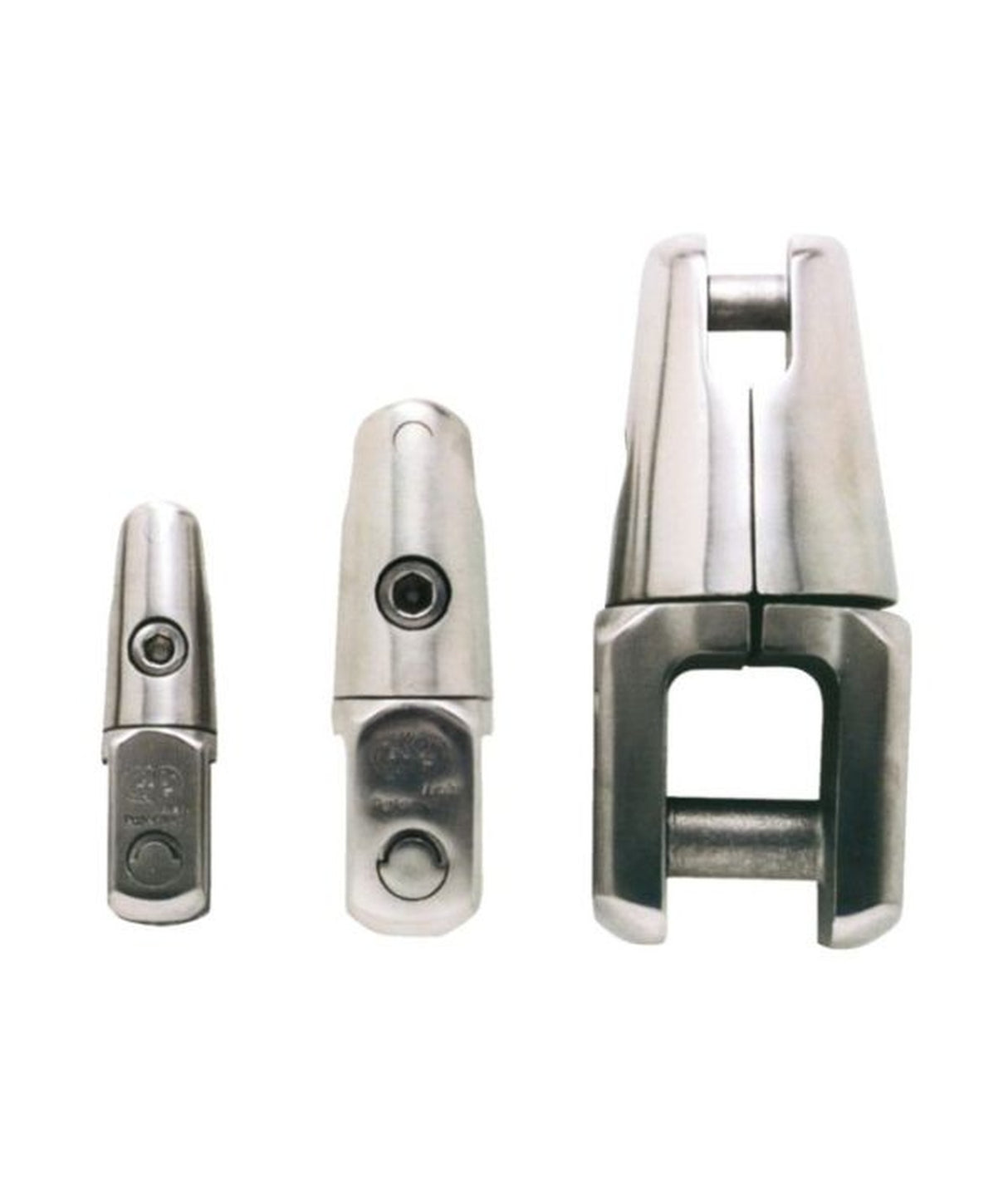 Connecteur de chaîne d'ancre Kong en acier inoxydable AISI 316 12-14mm – avec émerillon