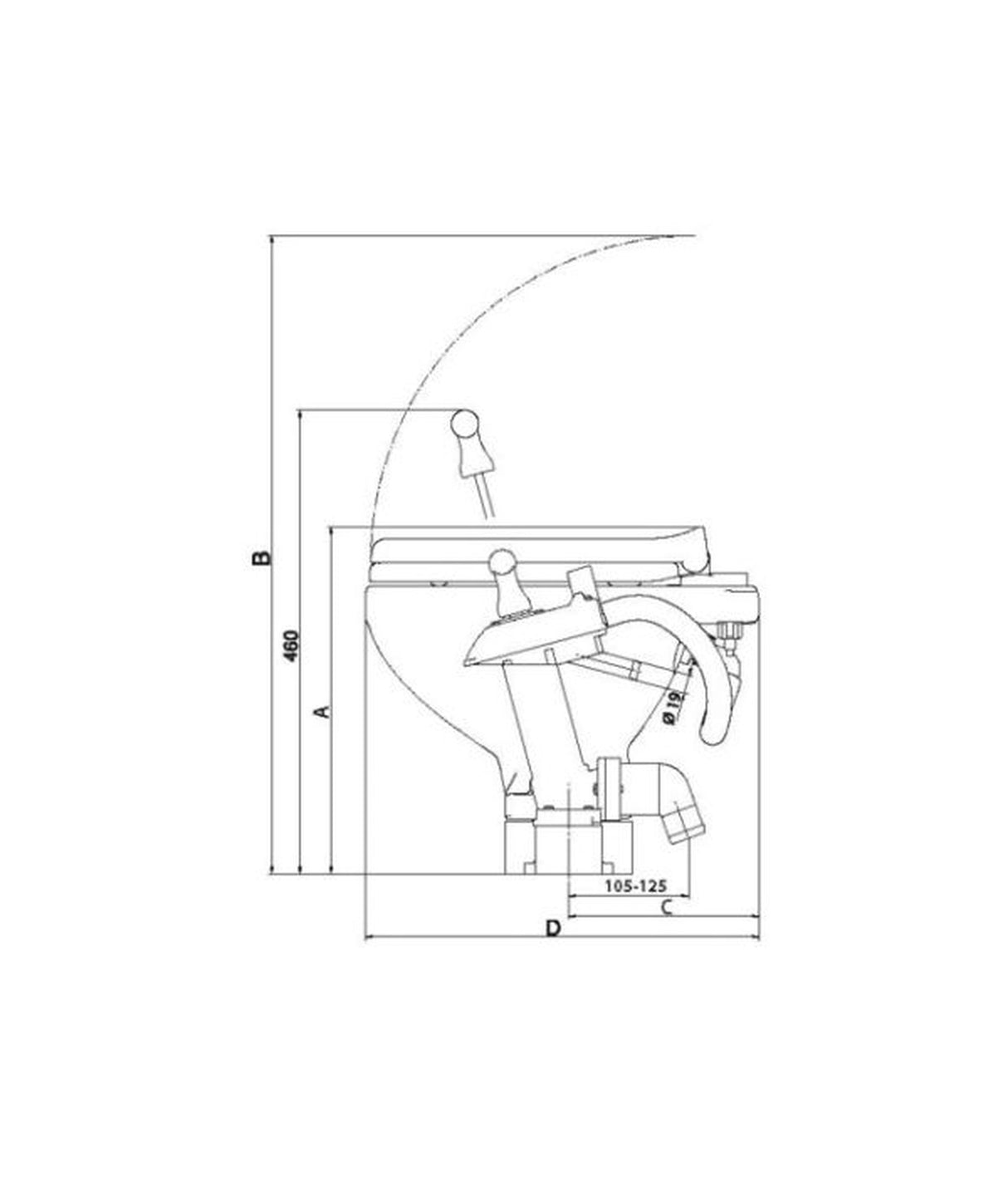 Talamex Toilet Large turn2lock 80115002