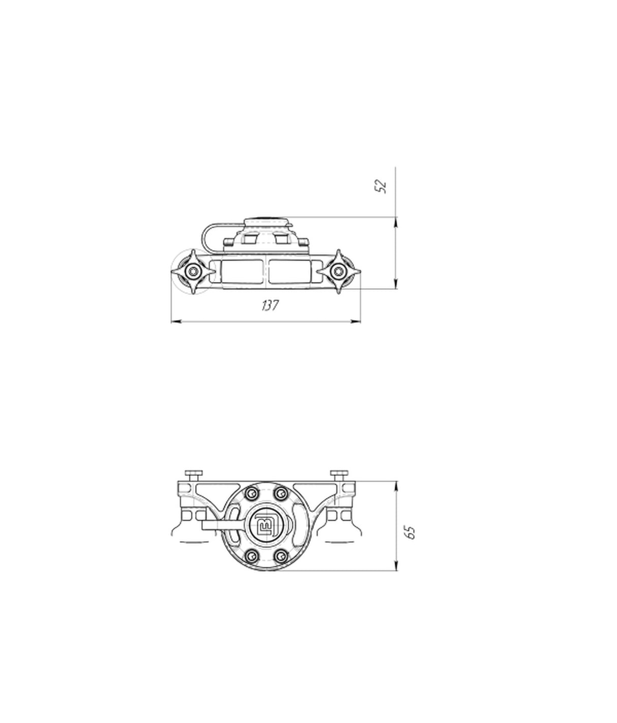 Borika T-bolt montaggio laterale fissaggio Fma – a forma di C/rail Feelfree