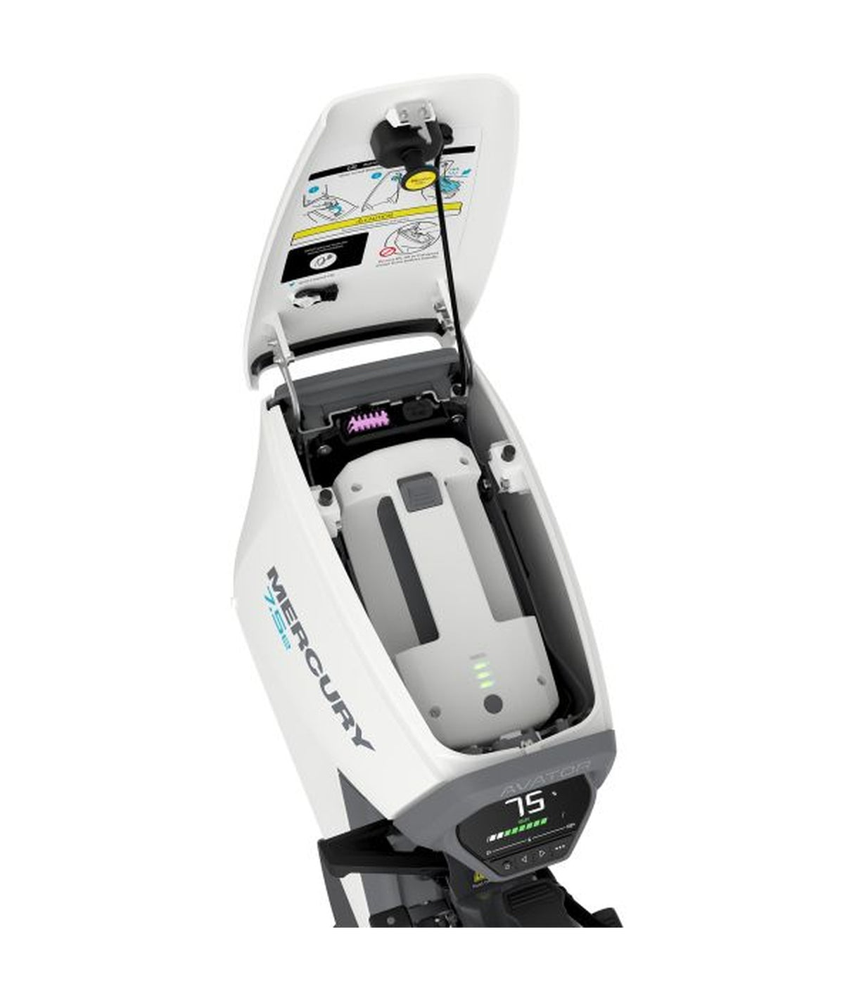 Mercury Avator 7.5e ELH kit motore fuoribordo elettrico a coda lunga