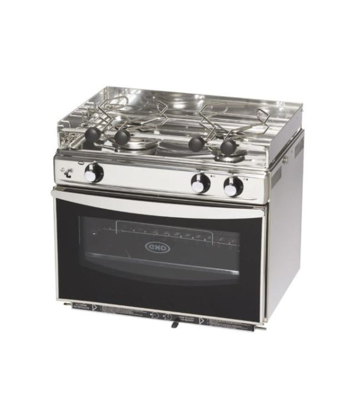 Cuisinière Eno 2 feux avec four Grand Large 2 – Inox, 30 mbar