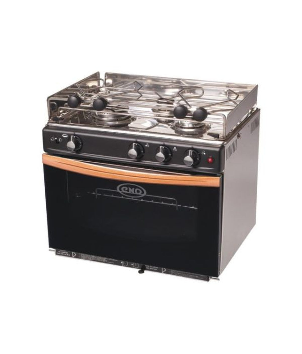 Eno 3-pits kooktoestel met oven Allure – cardanische ophanging