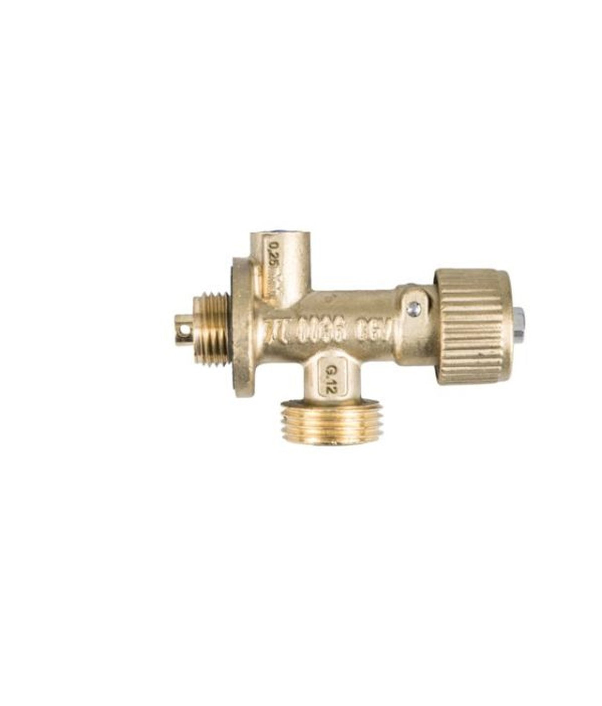 Talamex Rubinetto gas per campeggio DIN/KOMBI con valvola di sovrappressione 90500490