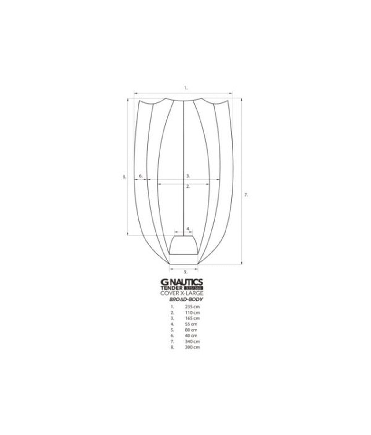 Gnautics Bottes de pont XL (325-360cm) – universel pour bateaux pneumatiques