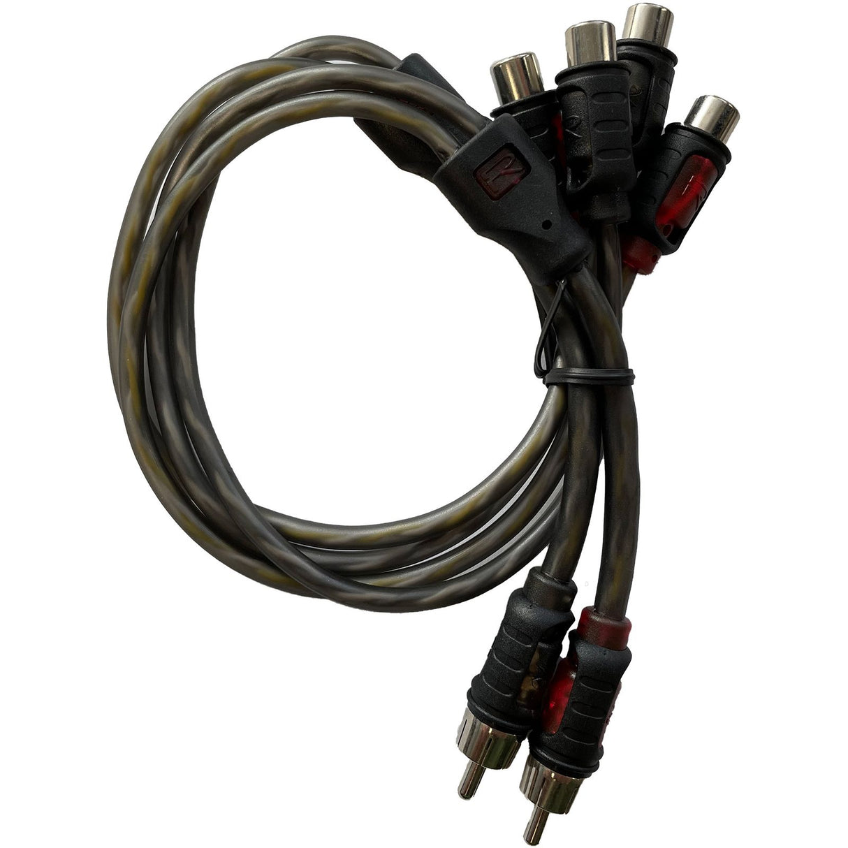 Adaptador en Y Roswell 1M a 2F RCA cuádruple blindaje 50 cm