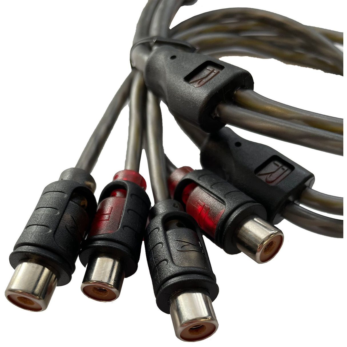 Adaptador en Y Roswell 1M a 2F RCA cuádruple blindaje 50 cm