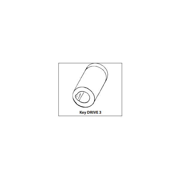 Talamex neopreen outboard impeller key drive 3 met key