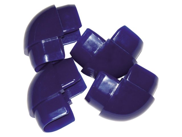 Steigerstootrand dubbel d-hoek navy blauw (2pr)