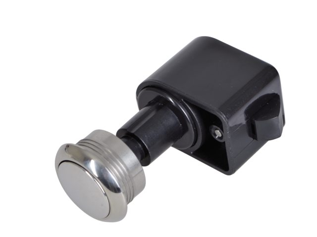 Drukknop rond rvs zelfsluitend