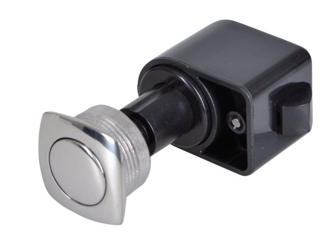 Drukknop convex rvs zelfsluitend