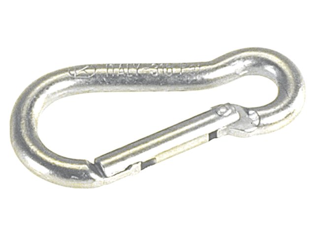 Karabijnhaak getest 120mm