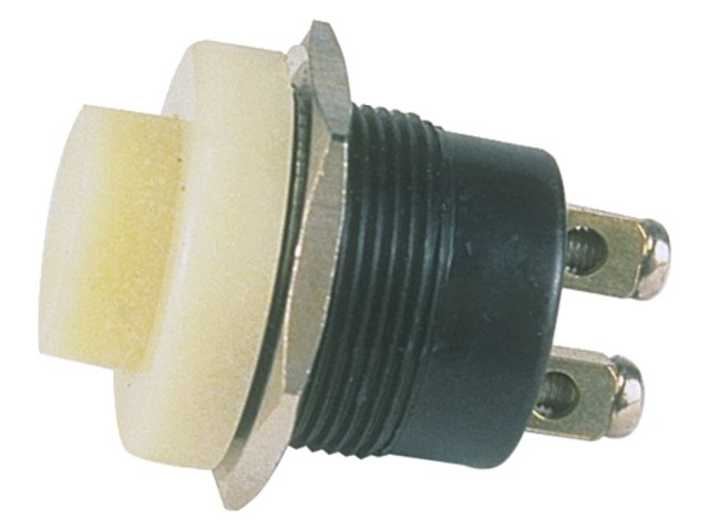 Drukknopschakelaar. verchoomd <9mm