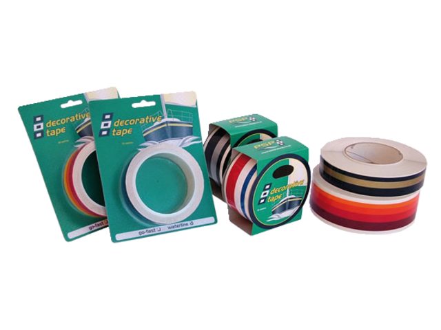 Waterlijn tape navy-blauw-lichtblauw 27mm 10m