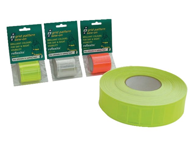 Reflecterende tape red/orange 50mm 1m
