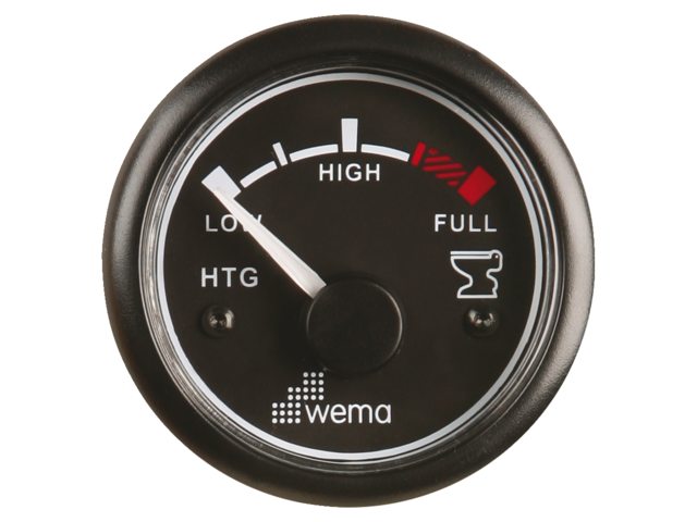 Tankmeter vuilwater zwart