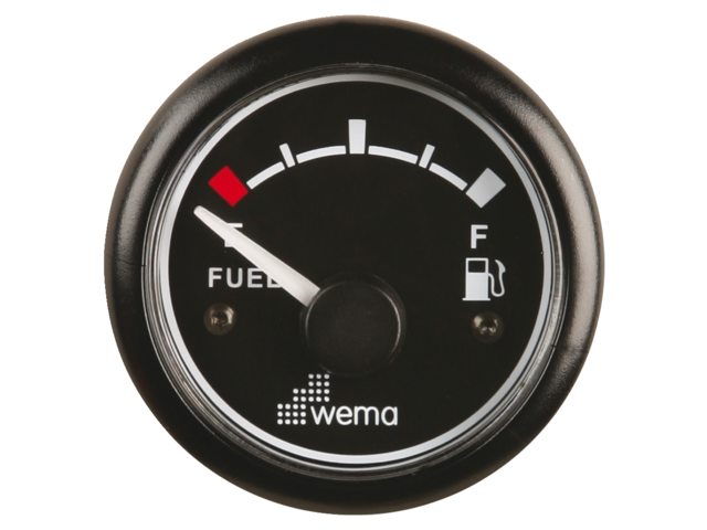 Tankmeter fuel zwart